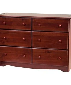 Palace Imports 100% Solid Wood Double Dresser, Mahogany