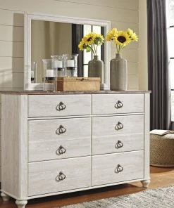 Ashley Furniture Industries Ashley Furniture Willowton 6 Drawer Dresser -Palace-shop eef1129809544a9c 6912 w800 h800 b0 p0