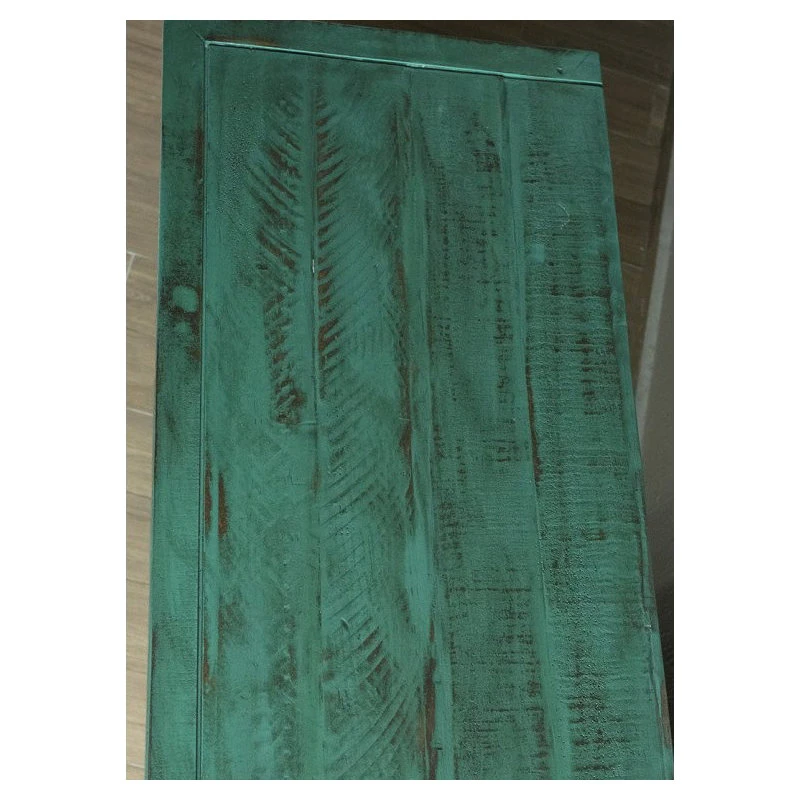 Crafters And Weavers Macao Collection Rustic Solid Wood Sideboard, Living Room Console With 4-Doors 4 Crafters And Weavers Macao Collection Rustic Solid Wood Sideboard, Living Room Console With 4-Doors - Image 4