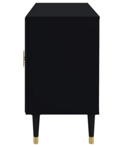 Inspired Home Nohea Sideboard, 2 Doors, Black -Palace-shop ef41adf60ee8d514 4698 w800 h800 b1 p0