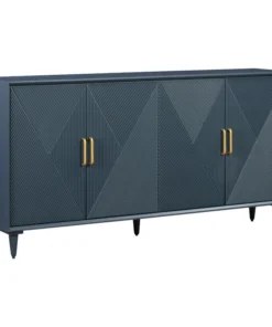 Crestview Collection Arvada 4 Door Sideboard, Blue -Palace-shop f161dc8e0ede7e11 1126 w800 h800 b1 p0