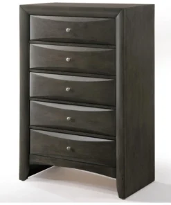 Acme Furniture ACME Ireland 5 Drawer Chest In Gray Oak