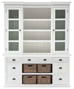 NovaSolo Furniture NovaSolo Provence Storage Cabinet With Hutch In Pure White -Palace-shop f31192060db10310 0542 w800 h800 b1 p0