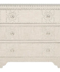 Safavieh Gordy 3 Drawer Chest, Grey