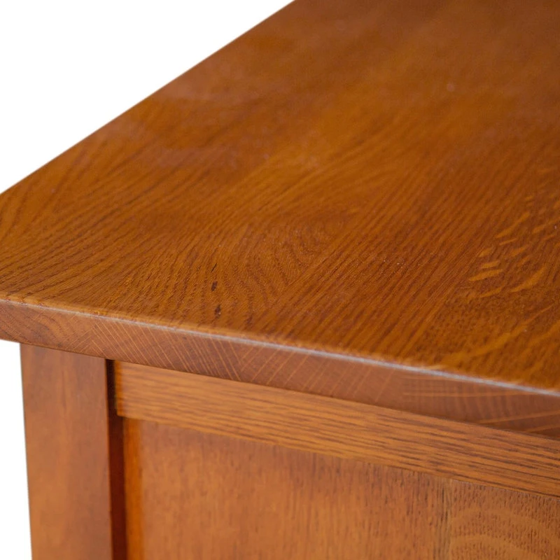 Crafters And Weavers Mission Quarter Sawn Oak 3-Door & 3-Drawer Sideboard, Michael's Cherry 5 Crafters And Weavers Mission Quarter Sawn Oak 3-Door & 3-Drawer Sideboard, Michael's Cherry - Image 5