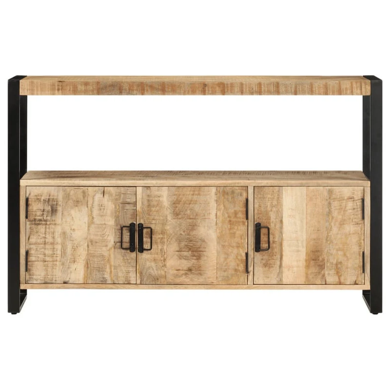 Vida XL International B.V. VidaXL Solid Mango Wood Side Cabinet Sideboard Storage Stand End Table Buffet 3 Vida XL International B.V. VidaXL Solid Mango Wood Side Cabinet Sideboard Storage Stand End Table Buffet - Image 3