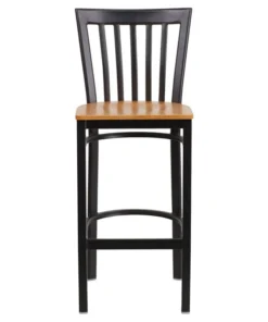 Flash Furniture HERCULES Black School House Back Metal Restaurant Barstool, Natural Wood Seat 8 Flash Furniture HERCULES Black School House Back Metal Restaurant Barstool, Natural Wood Seat -Palace-shop f551b1040e8780d2 0172 w800 h800 b1 p0