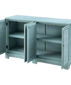 Coast To Coast Imports, LLC Four Door Credenza, Shutterbye Blue -Palace-shop f6e1c5eb007e1e36 6323 w800 h800 b1 p0