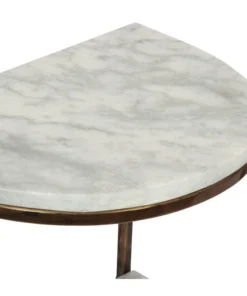 GDFStudio Greycliff Modern Glam Handcrafted Marble Half Round Etagere Bookcase -Palace-shop f7810bf200385ebf 8966 w800 h800 b1 p0