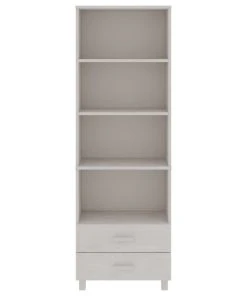 Vida XL International B.V. VidaXL Solid Wood Pine Highboard White Wooden Storage Book Cabinet Furniture -Palace-shop f821435903031d22 4058 w800 h800 b1 p0