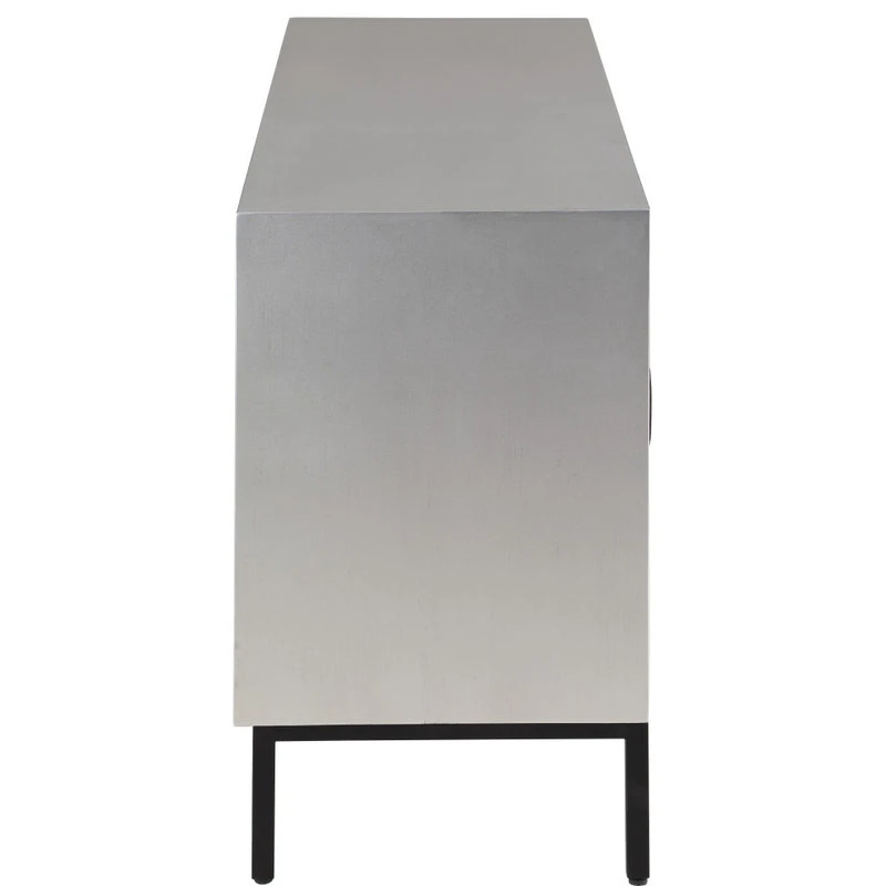 Meridian Furniture Glitz Antique Silver, Matte Black Sideboard/Buffet 5 Meridian Furniture Glitz Antique Silver, Matte Black Sideboard/Buffet - Image 5
