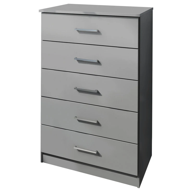 Palace Imports 100% Solid Wood Metro 5-Drawer Chest, Gray 1 Palace Imports 100% Solid Wood Metro 5-Drawer Chest, Gray