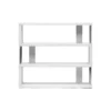Baxton Studio Barnes White 3-Shelf Modern Bookcase