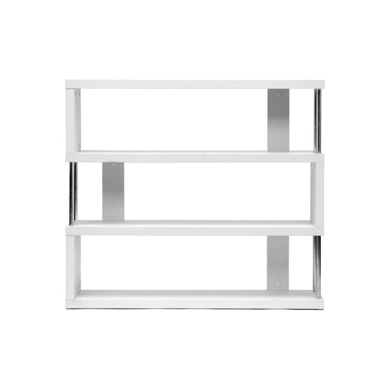 Baxton Studio Barnes White 3-Shelf Modern Bookcase 1 Baxton Studio Barnes White 3-Shelf Modern Bookcase