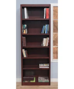 Concepts In Wood Traditional 84" Tall 6-Shelf Wood Bookcase In Cherry -Palace-shop fa9148be0fe42b68 8135 w800 h800 b0 p0