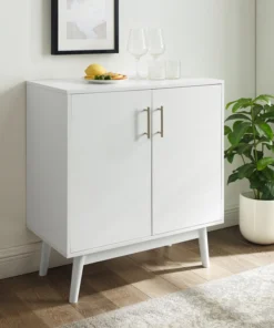 Walker Edison Bella 30" Mid Century Modern Accent Cabinet - White -Palace-shop fd9119aa0f6e1bc4 7248 w800 h800 b0 p0