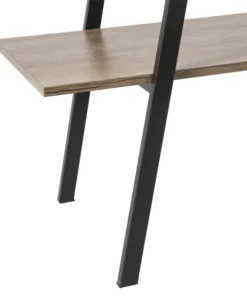 Glitzhome 64.57"H 4-TierMetal/ Wooden Bookcases And Ladder Shelves, Rusty -Palace-shop fd91ad2e001cf869 2824 w800 h800 b1 p0