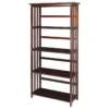 Casual Home Mission 5 Shelf Bookcase, Walnut