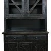 Eagle Furniture Farmhouse Wide Kitchen Hutch And Buffet, Antique Black