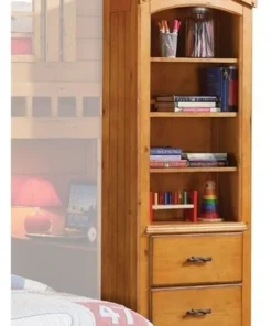 Acme Furniture ACME Tree House 4 Shelf Bookcase In Rustic Oak