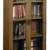 Ameriwood Home 4-Shelf Glass Door Barrister Bookcase In Inspire Cherry