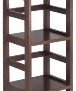 Winsome 2 Section Shelving Unit In Espresso Beechwood