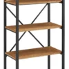 Linon Home Decor Products Linon Austin Wood And Metal Bookcase In Brown