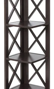 Convenience Concepts Oxford 5 Tier Corner Bookcase