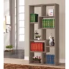 Benzara, Woodland Imprts, The Urban Port Multiple Cubed Rectangular Bookcase, Gray