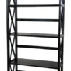 Casual Home Montego Bookcase, Black, 5 Shelf