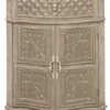 Welcome Home Accents Gray Corner Cabinet
