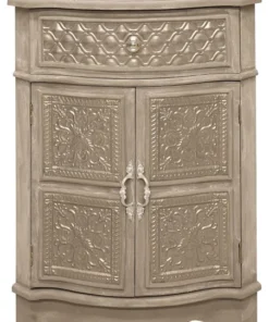 Welcome Home Accents Gray Corner Cabinet