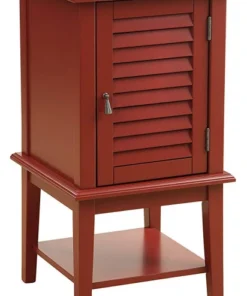 Acme Furniture Acme Hilda Ii Floor Cabinet, Red