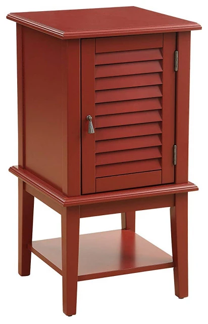 Acme Furniture Acme Hilda Ii Floor Cabinet, Red 1 Acme Furniture Acme Hilda Ii Floor Cabinet, Red