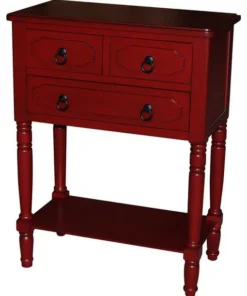 4D Concepts Simplicity 3 Drawer Chest, Red