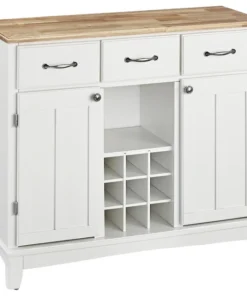 Homestyles Buffet Of Buffets Wood Buffet In Off White