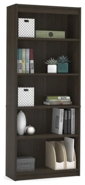 Bestar Standard Bookcase, Dark Chocolate 1 Bestar Standard Bookcase, Dark Chocolate
