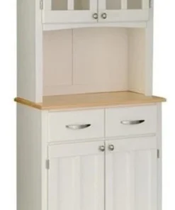Homestyles Buffet Of Buffets Wood Buffet With Hutch In Off White