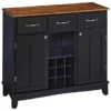 Homestyles Buffet Of Buffets Wood Buffet In Black
