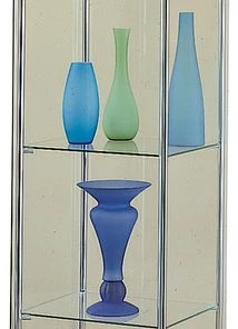 Coaster Home Furnishings Coaster 4-Shelf Glass Curio Cabinet With Cappuccino Top And Bottom